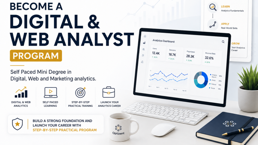 Analytics dashboard detail from the existing program artwork