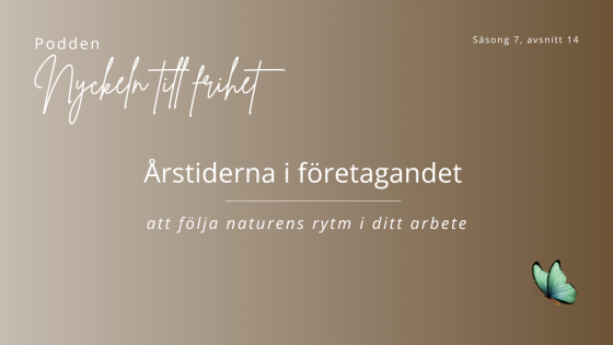 Årstiderna i företagandet