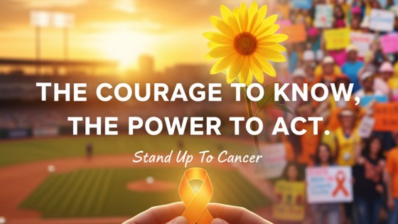 ⚾ Standing Up to Cancer: The Courage to Know, The Power to Act