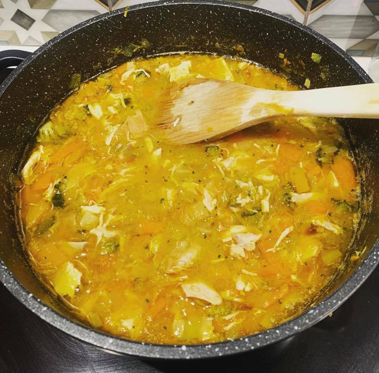 Chicken, Vegetable and Miso Soup Recipe for a New Mama