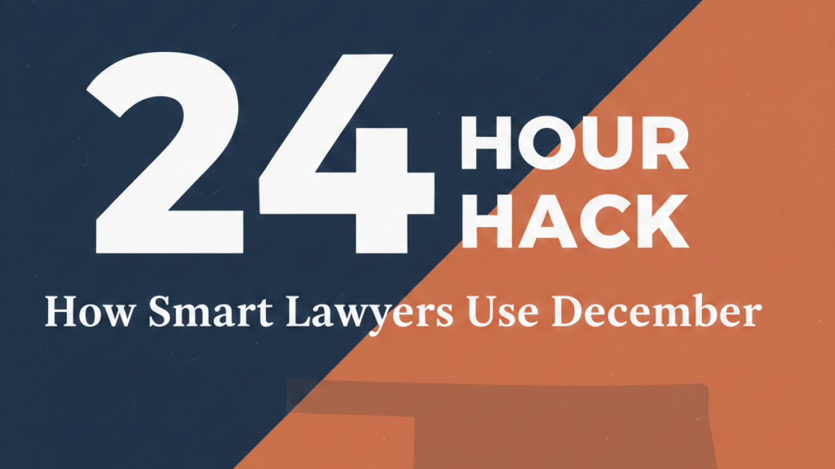 How Smart Lawyers Use December