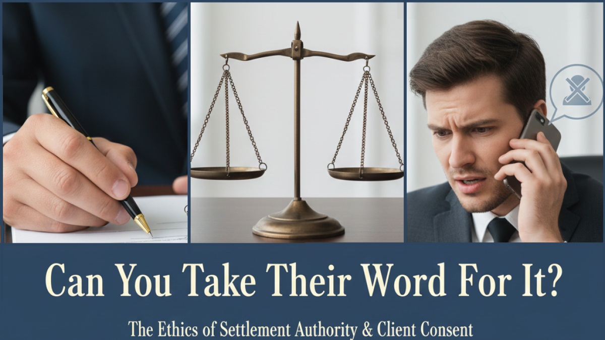 Content Spotlight - Questioning Authority: Explorations of Oklahoma Attorneys Authority to Settle