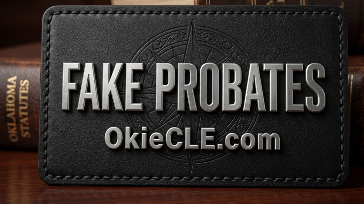 Content Spotlight - "Fake Probates"