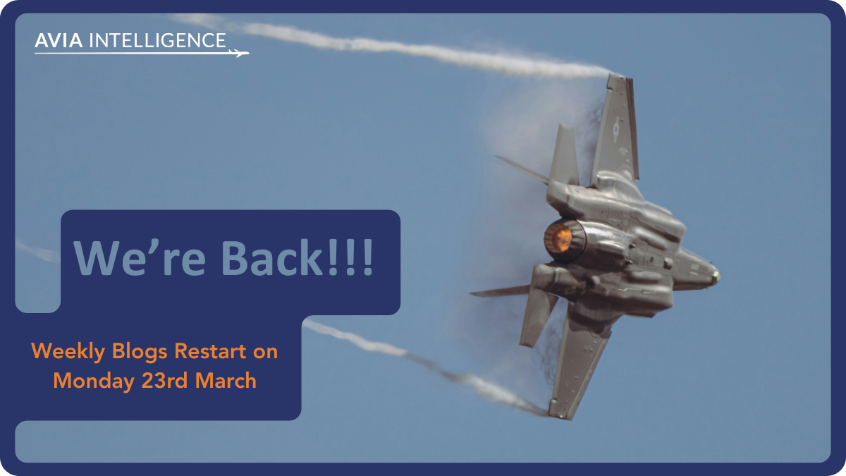 We’re Back: Weekly Blogs Restart on Monday 23rd March