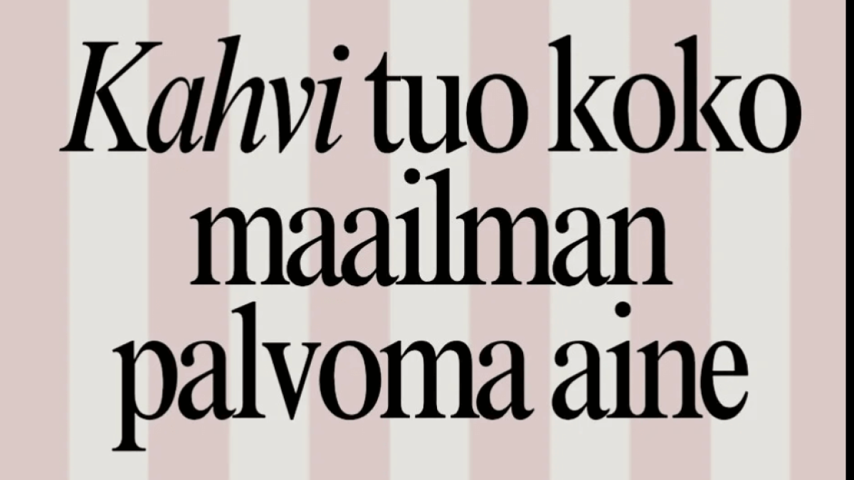 Kahvi, tuo koko maailman palvoma aine