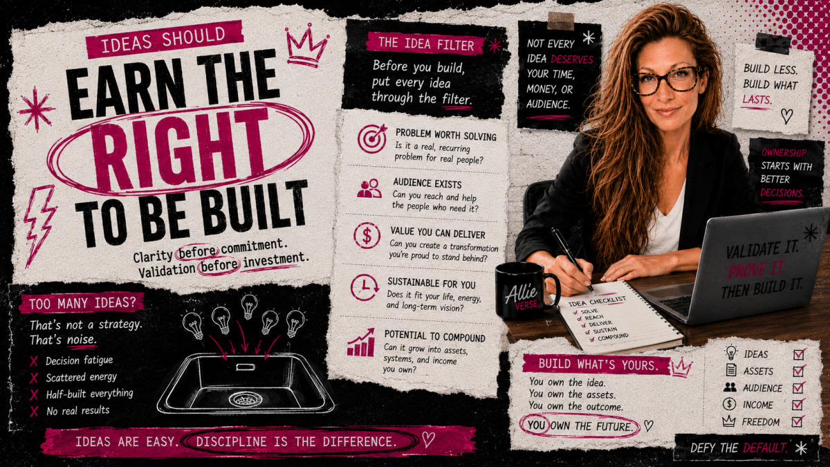 Ideas Should Earn the Right to Be Built