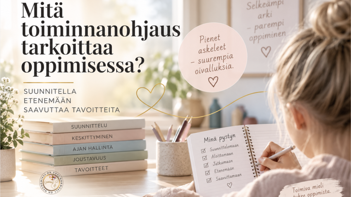 Mitä toiminnanohjaus tarkoittaa oppimisessa?