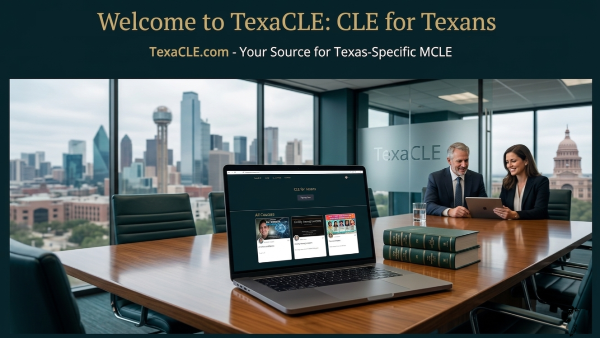 Welcome to TexaCLE: CLE for Texans