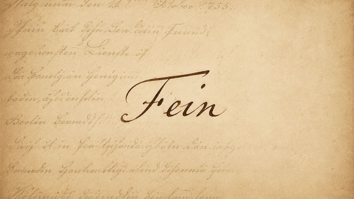 Who was Christoph Friedrich Fein?