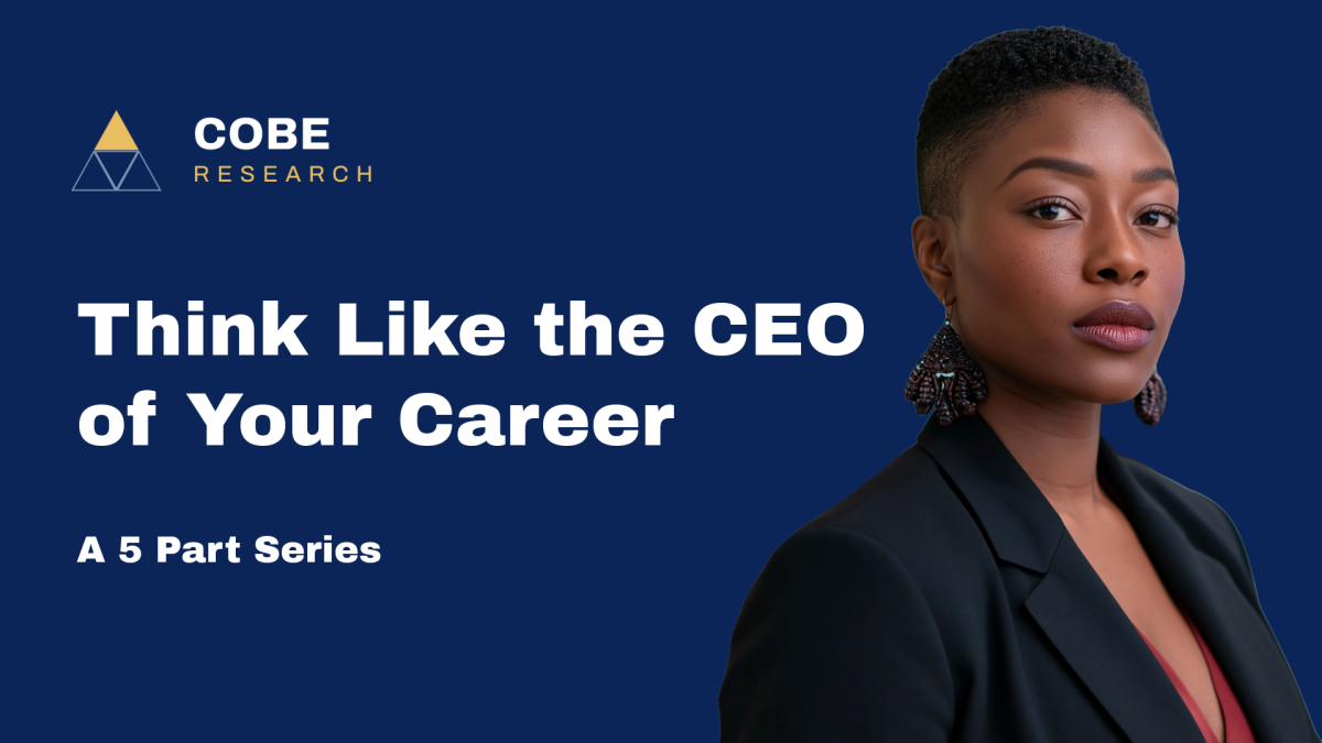 Think Like the CEO of Your Career: