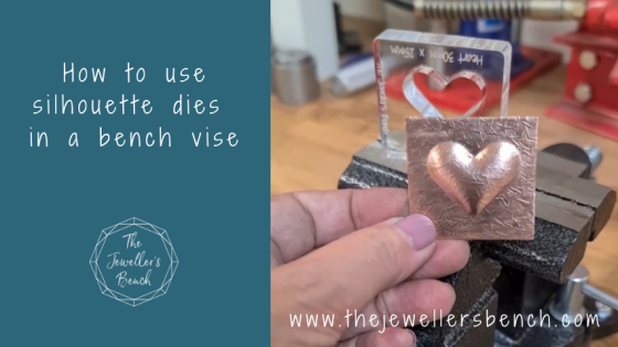 How to use silhouette dies in a bench vise