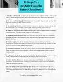 10 steps to a brighter financial future cheat sheet graphic small