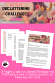 30 day declutting challenge free guide!