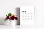 2018 free printable calendar small