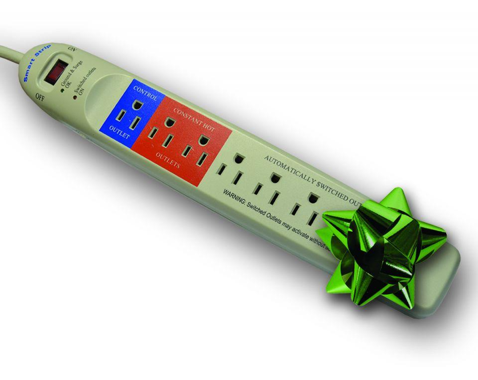 smart outlet strip with bow