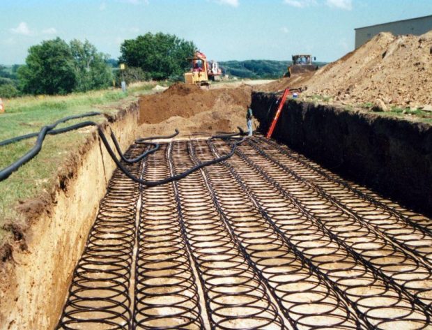 Loop field for geothermal