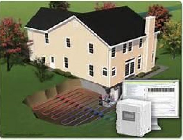 Geothermal loop system and house