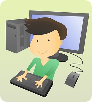 boy at computer
