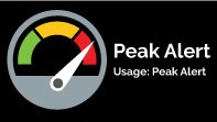 image features a graphic illustration of a peak alert logo/thermometer