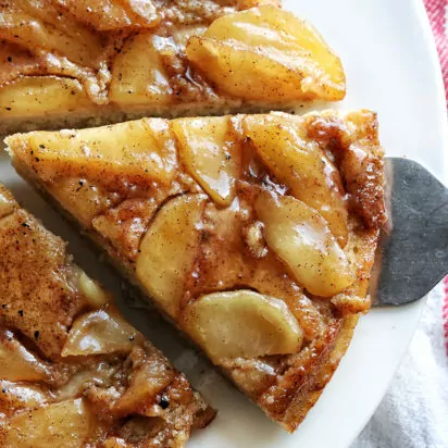 Upside Down Apple Skillet Pancake
