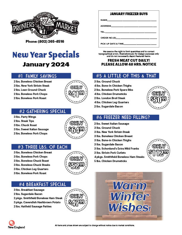 Prunier's Market Freezer Buys