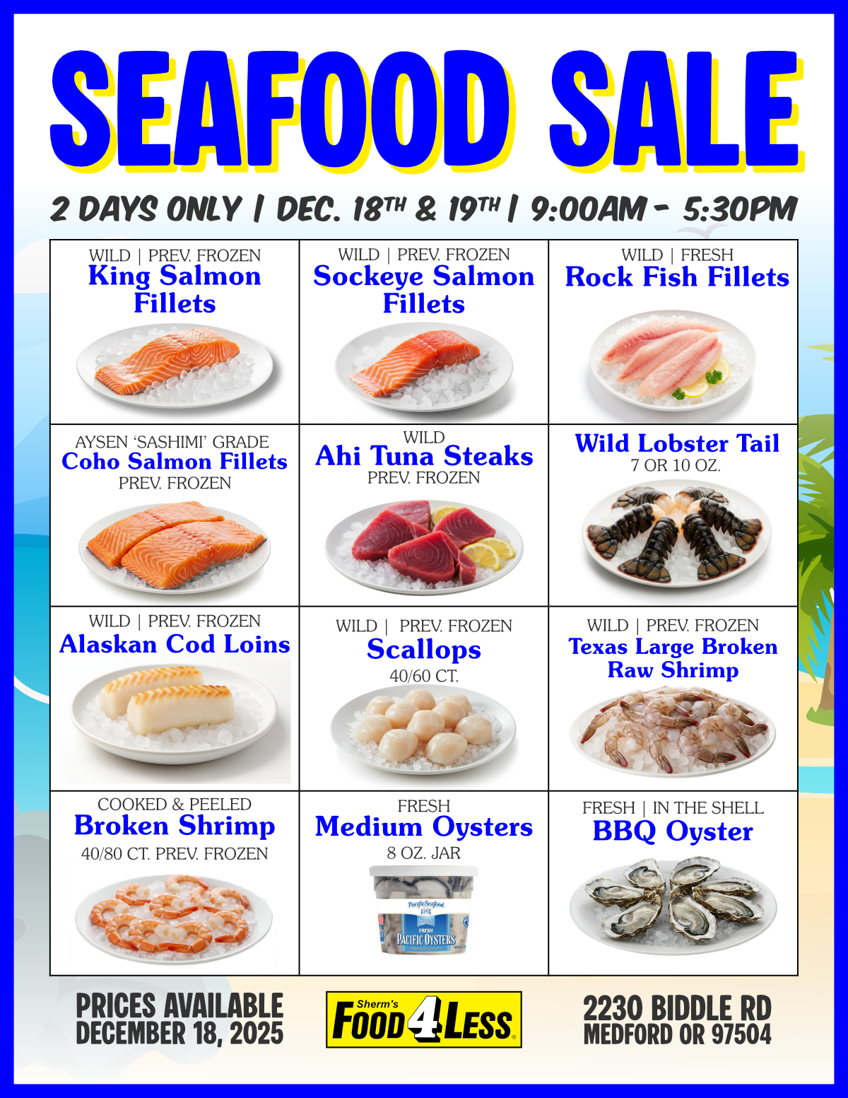Seafood Sale at Food 4 Less