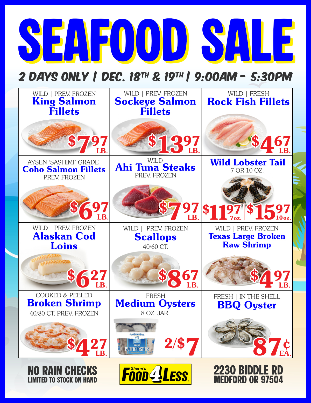 Seafood Sale at Food 4 Less
