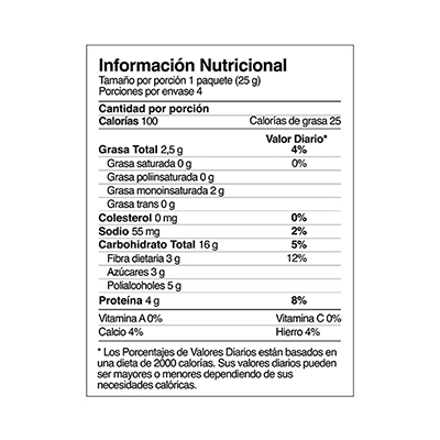 CLUSTER MANÍ CHÍA VEGET 100GR GR