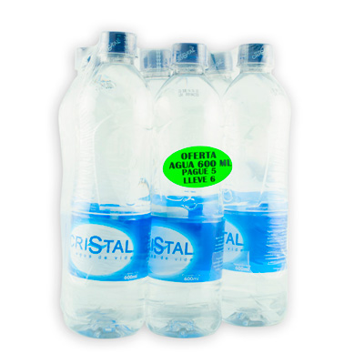 Agua 600ml Pague 5 Lleve 6