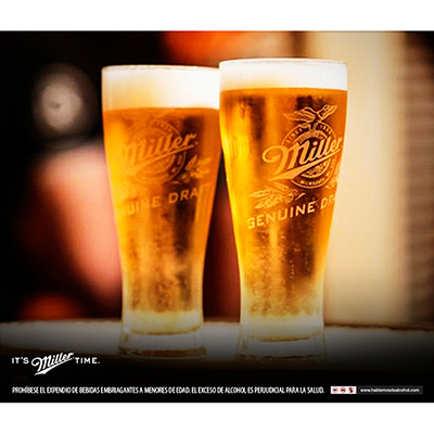 Cerveza Miller Genuine Draft Six Pack Botella Cerveza 355ml