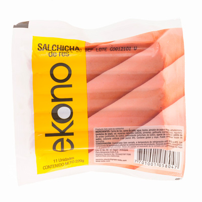 imagen Salchicha De Res Ekono X 220g