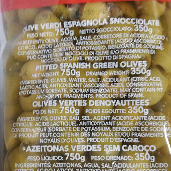 Aceituna Verde Sin Hueso Bolsa Doy Pack FLORESUR MARCA EXCLUSIVA exito.com