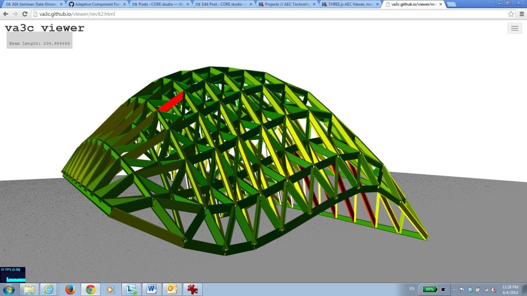 Grasshopper model in the web
