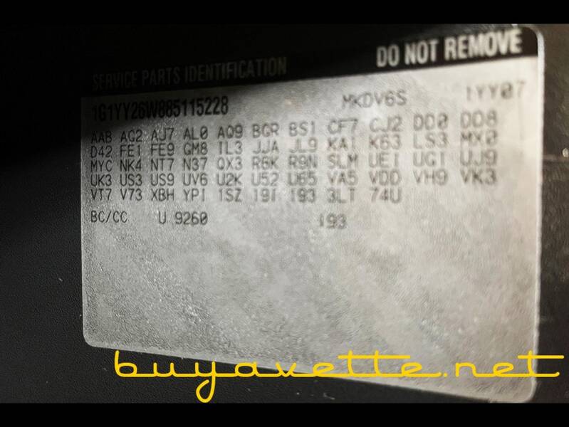 2008 Corvette 3LT Coupe picture #25