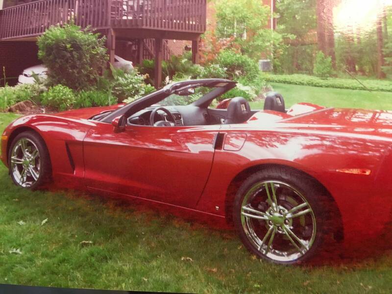 2008 Crystal Red Corvette Convertible picture #1
