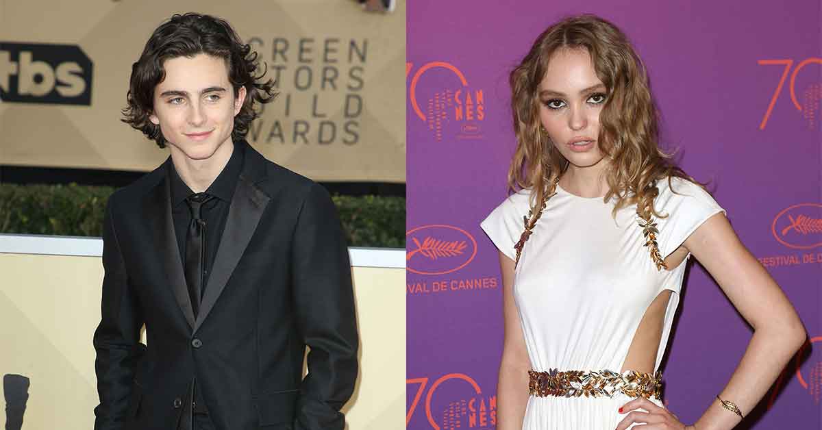 Un beso confirma el romance de Timothée Chalamet y LilyRose Depp