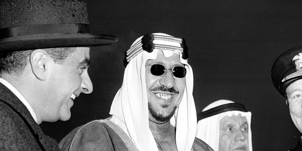 El rey Abdulaziz bin Saud, padre de la princesa Basmah. princesa Basmah Mohamed bin Salman 3