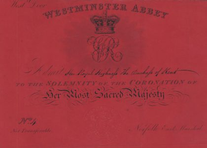 La entrada de la duquesa de Kent a la coronación de su hija, la reina Victoria, el 28 de junio de 1838 en la abadía de Westminster. La entrada de la duquesa de Kent a la coronación de su hija, la reina Victoria, el 28 de junio de 1838 en la abadía de Westminster.