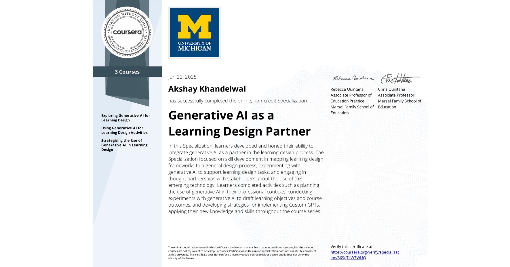 Learning Design with GenAI