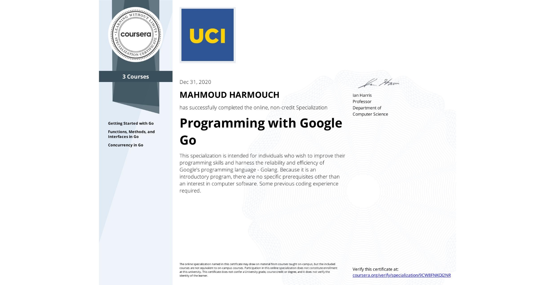 CERTIFICATE LANDING PAGE~9CW8FNKQJ2NR