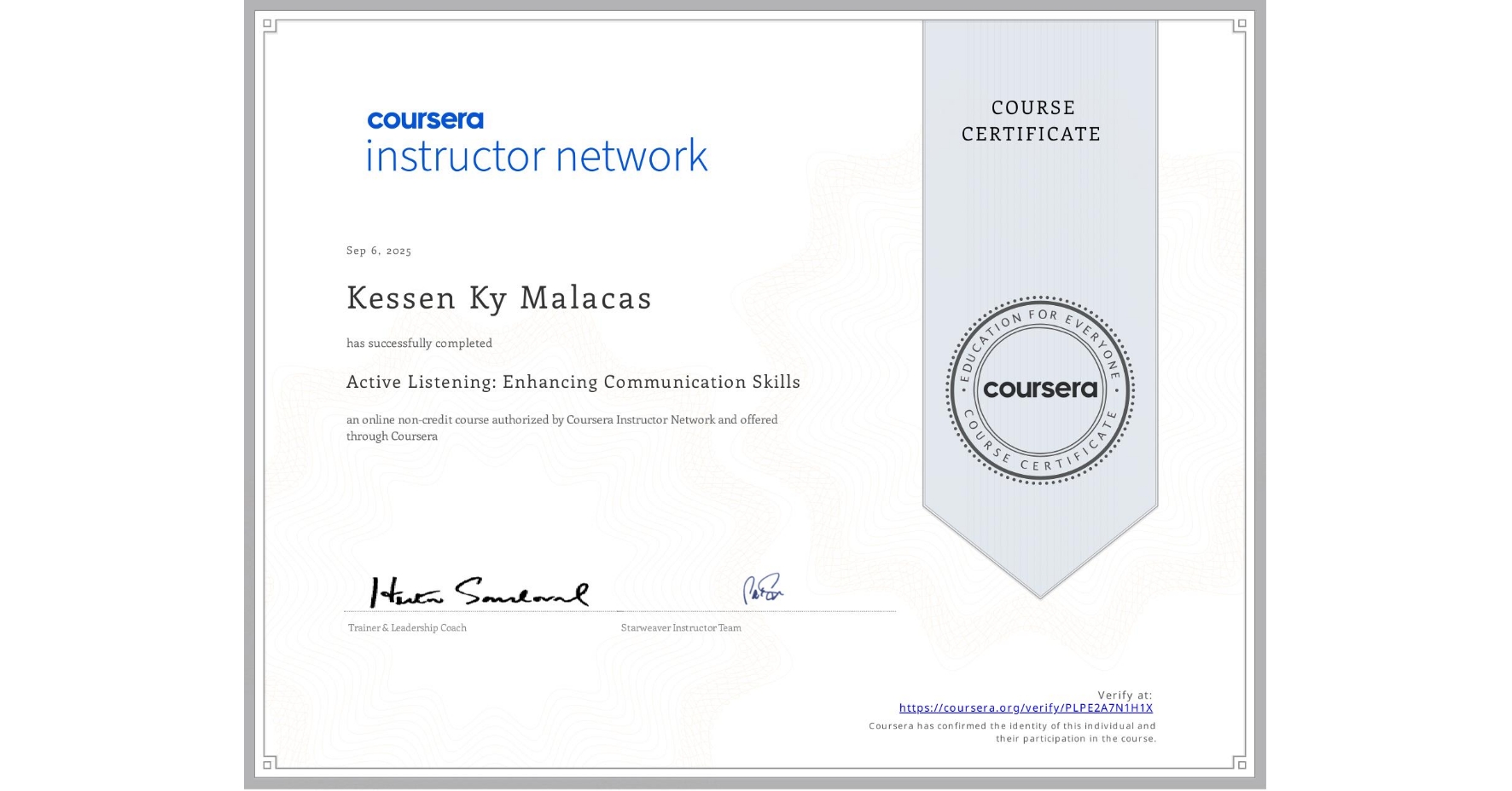 Certificate Two