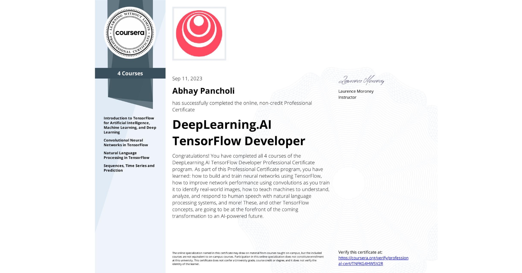 Tensorflow Developer