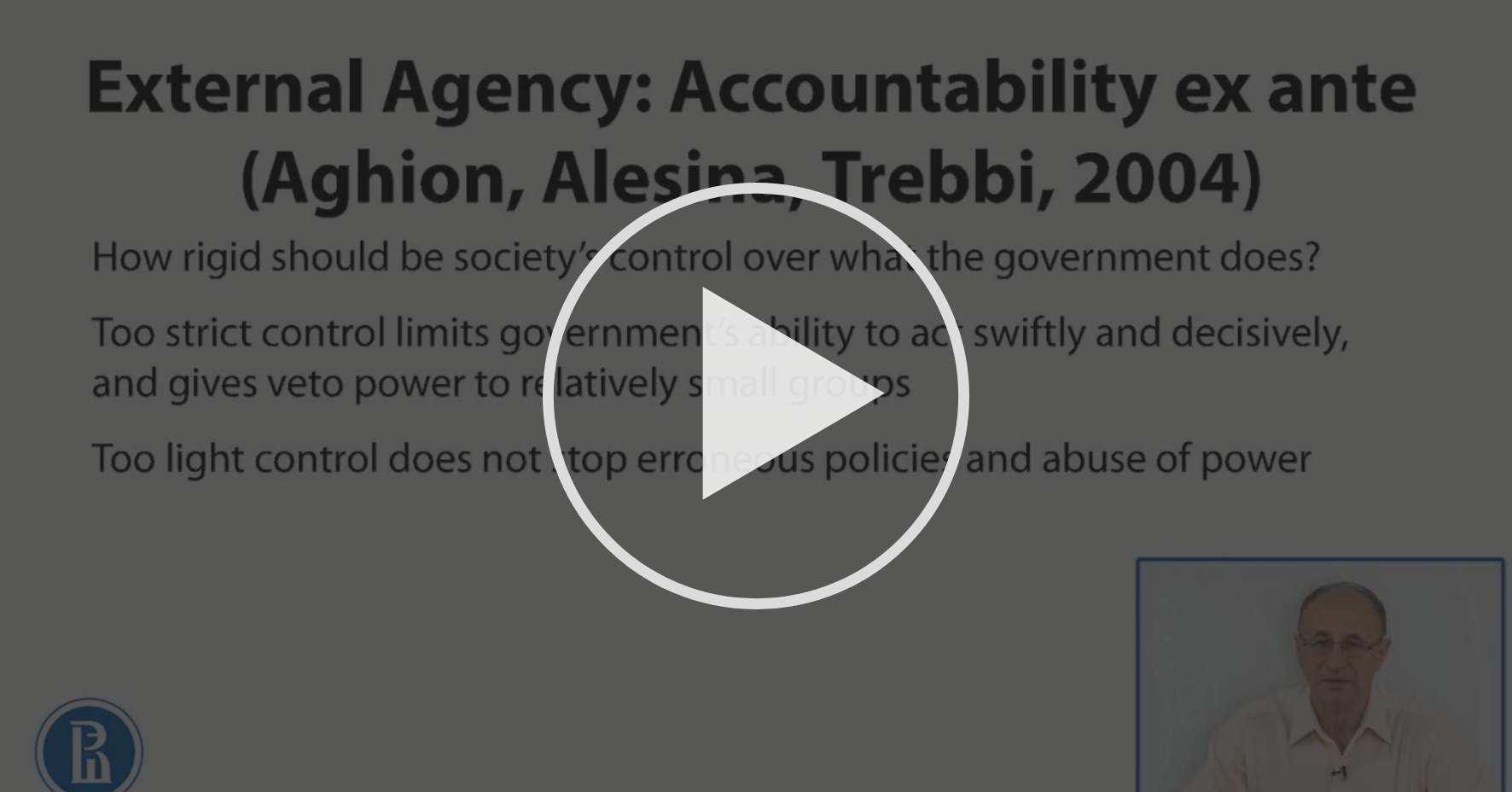 5 2 External Agency Accountability Ex Ante Working Of The Government Coursera