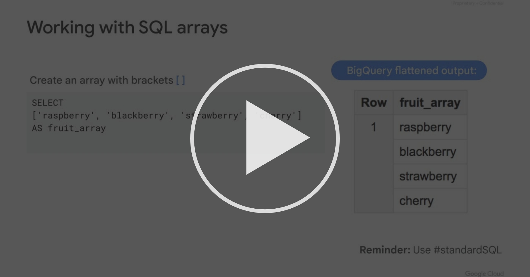 Introducing arrays and structs - Schema Design and Nested Data ...