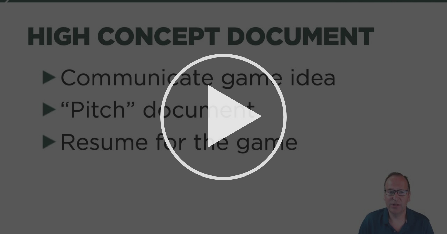 Design Documentation - Part 2: The High Concept Document - Fleshing Out a Game  Design | Coursera