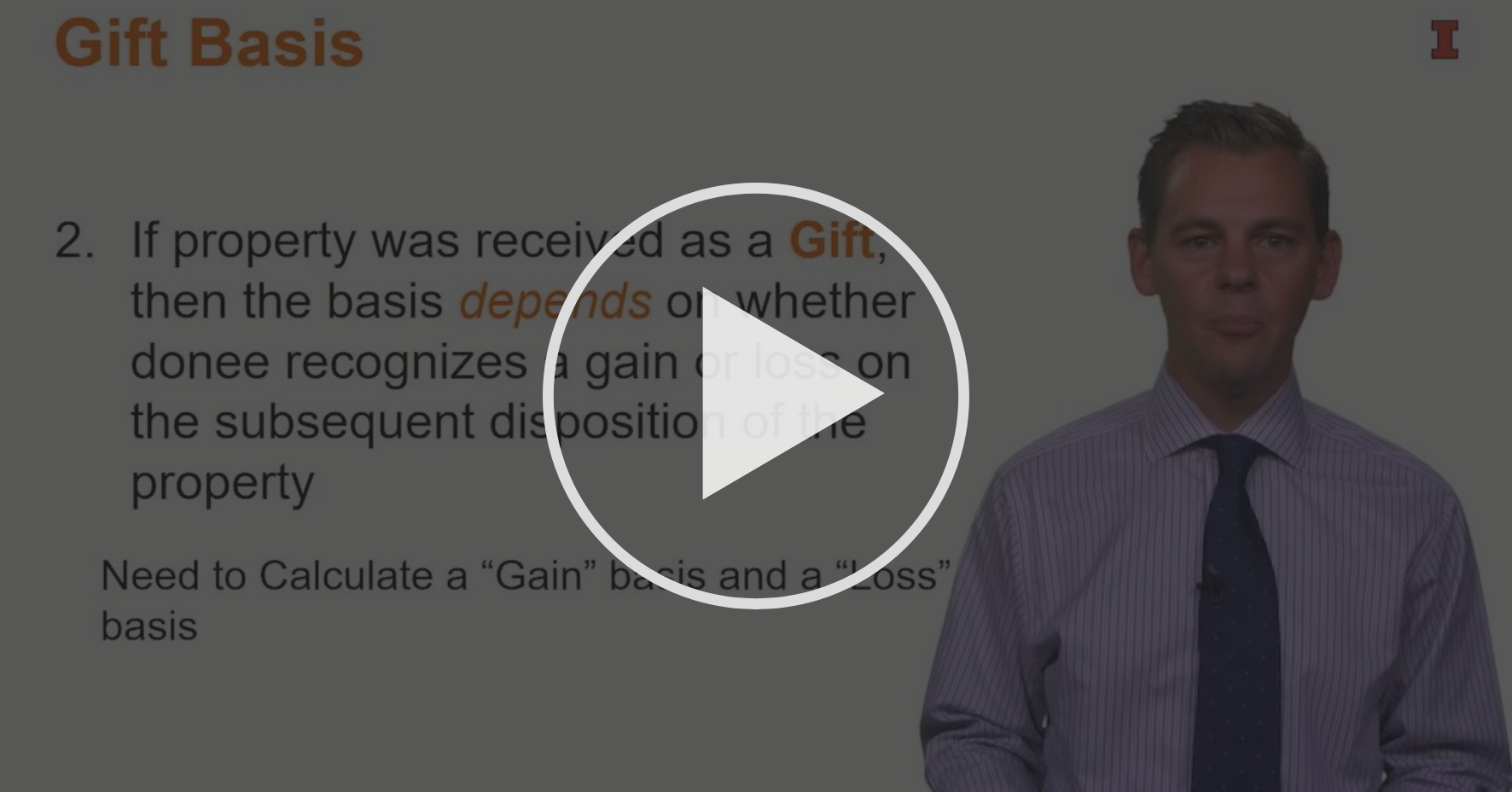 Adjusted Basis: Gift Basis - Module 3: Gains, Losses, And Adjusted Basis |  Coursera
