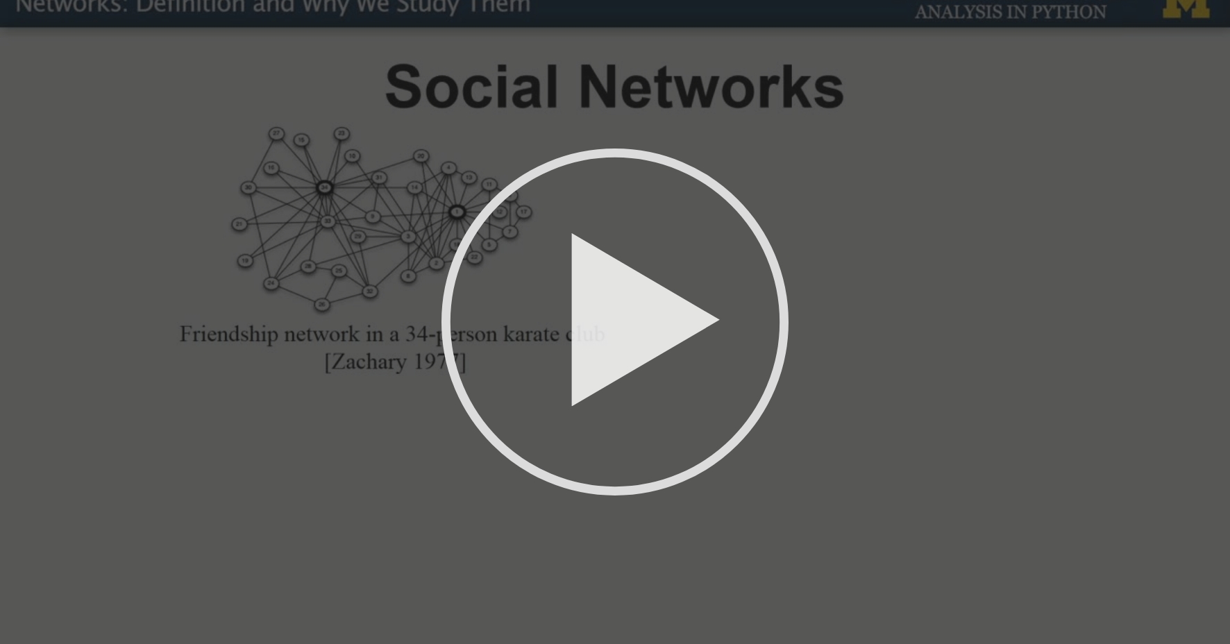 네트워크 네트워크의 정의와 네트워크를 연구하는 이유 NetworkX에서 네트워크와 기초를 공부해야 하는 이유 Coursera