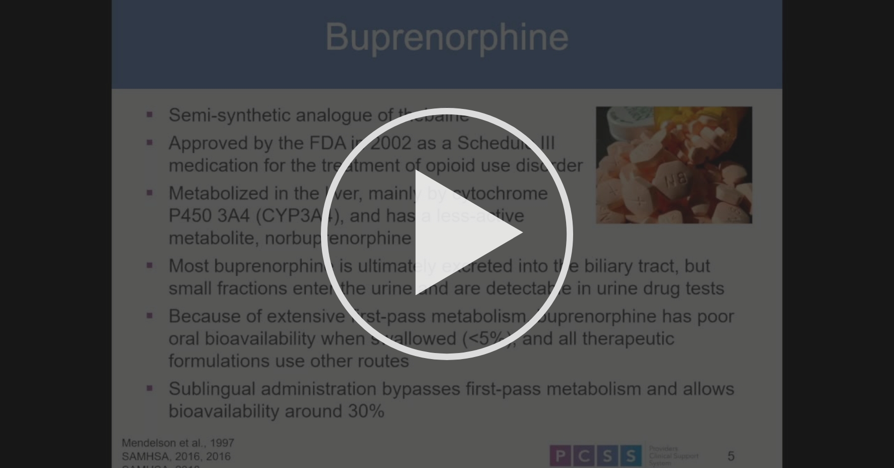 Module 4 Video Pharmacology Physician/Student Opiod Use Disorder MAT Waiver Training Coursera