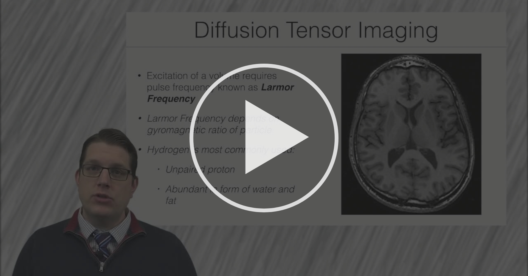 Diffusion Tensor Imaging - Experimental design and special applications ...