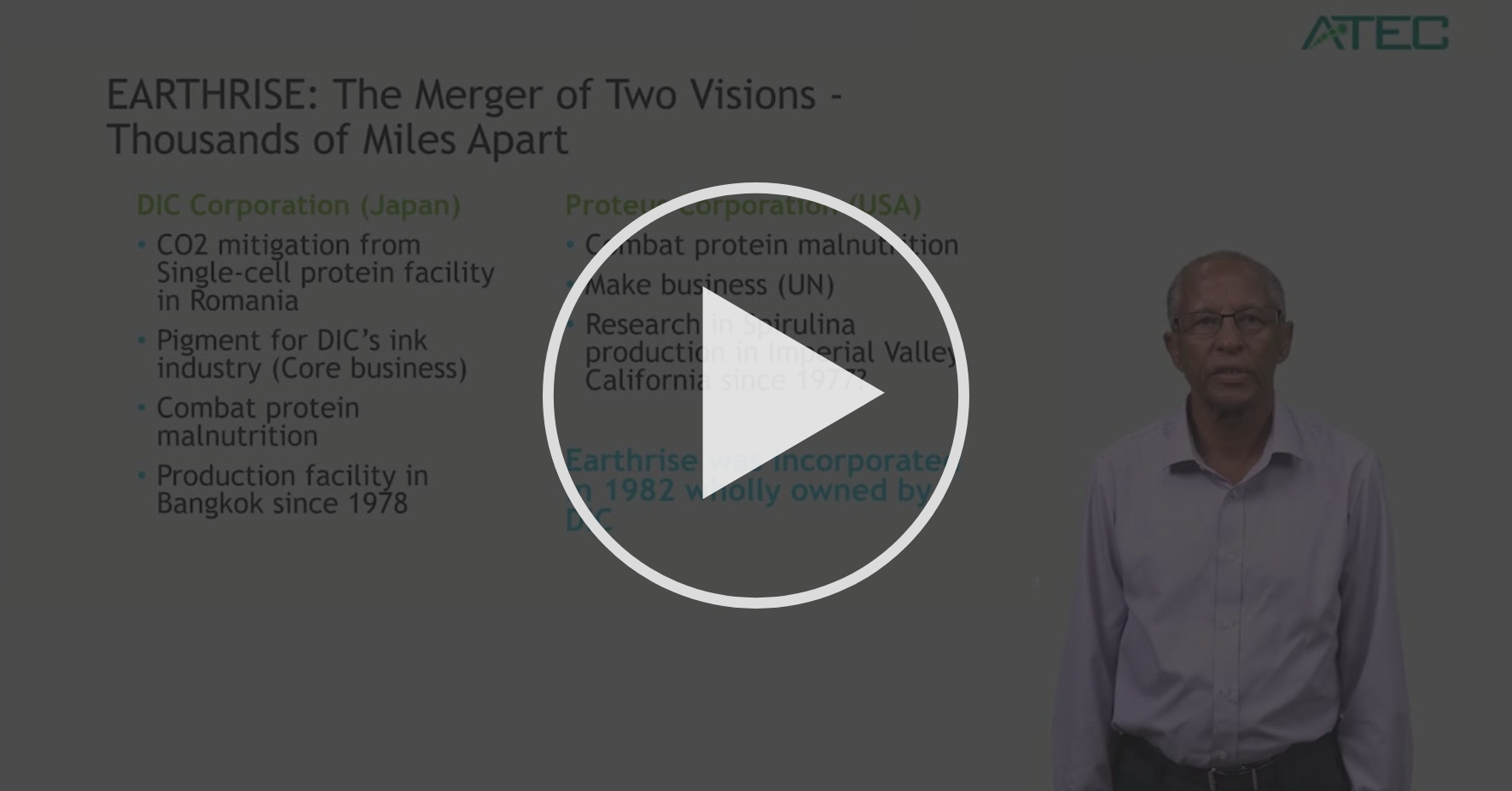 Spirulina Production at Earthrise Algae Biotechnology Companies Part